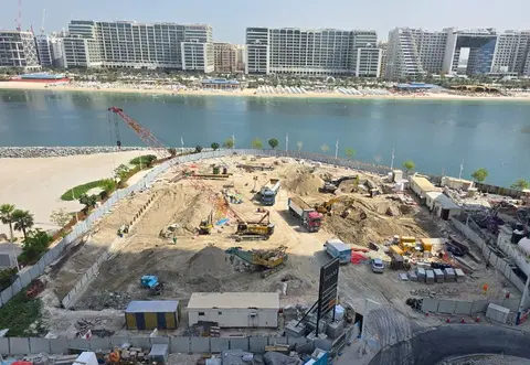 Ход строительства The Bristol Emaar Beachfront, Dubai Marina — 17 марта 2026, готовность 5.14%, снимок 3 из 10