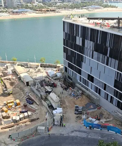 Ход строительства The Bristol Emaar Beachfront, Dubai Marina — 17 марта 2026, готовность 5.14%, снимок 4 из 10