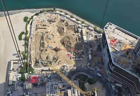 Ход строительства The Bristol Emaar Beachfront, Dubai Marina — 17 марта 2026, готовность 5.14%, снимок 5 из 10