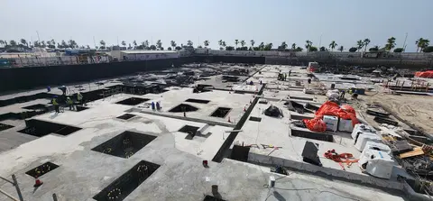 Flora Isle, Dubai Islands construction progress — 15 July 2026, 7.19% complete, photo 2 of 6