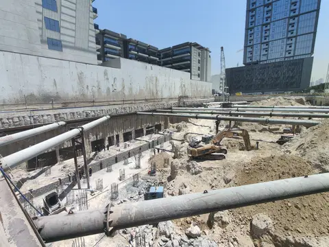 Ход строительства Guzel Towers, JVT District 1 — 24 июля 2026, готовность 6,96%, снимок 1 из 4