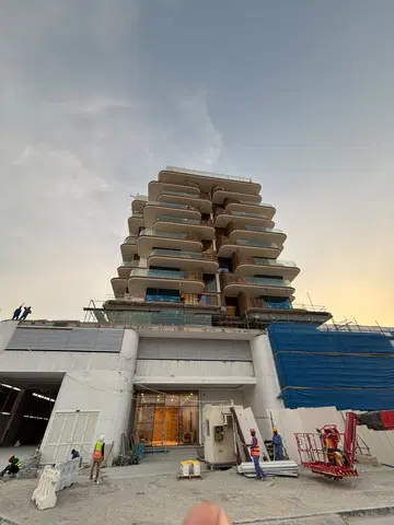 Sunset Bay, Dubai Islands construction progress — 4 August 2026, 78.04% complete, photo 3 of 13