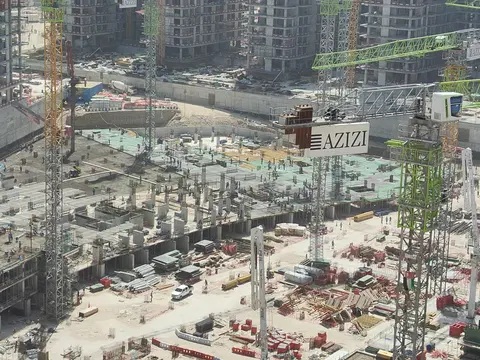 Ход строительства Azizi Venice 6, Azizi Venice — 8 мая 2026, готовность 11,58%, снимок 2 из 5