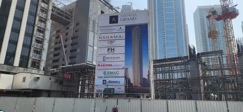 Ход строительства Address Grand Downtown, Downtown Dubai — 7 октября 2026, готовность 10.76%, снимок 7 из 9