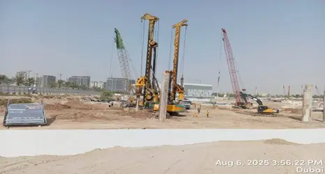 Ход строительства Parkwood, Dubai Hills Estate — 1 сентября 2025, готовность 1.54%, снимок 3 из 5