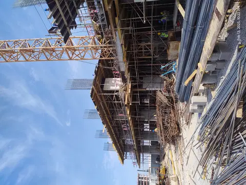 Ход строительства High Best Tower, Majan — 13 февраля 2025, готовность 20.10%, снимок 2 из 4