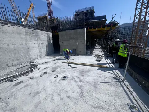 Binghatti Skyhall, Business Bay construction progress — 30 April 2026, 31.14% complete, photo 4 of 9