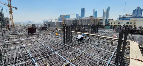 Rose Gardens 1, Jumeirah Garden City construction progress — 8 June 2026, 27.82% complete, photo 2 of 18