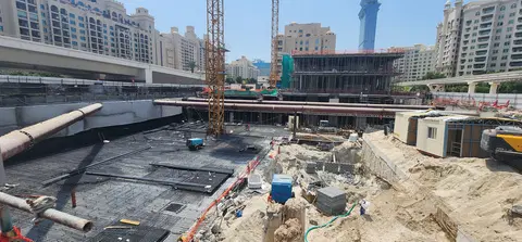 Olaia Residences, Palm Jumeirah construction progress — 21 July 2026, 14.31% complete, photo 4 of 8