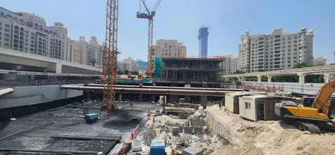 Olaia Residences, Palm Jumeirah construction progress — 21 July 2026, 14.31% complete, photo 2 of 8