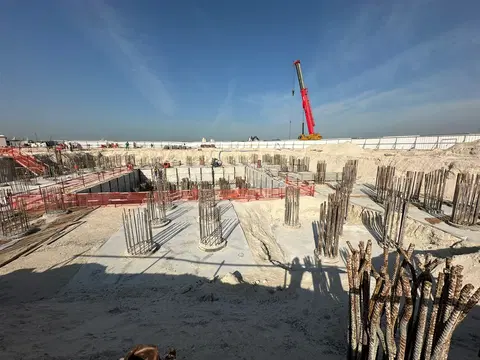 Sensia by Beyond, Jumeirah Peninsula Bay construction progress — 28 January 2026, 4.67% complete, photo 2 of 10