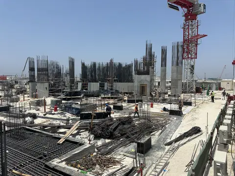Sensia by Beyond, Jumeirah Peninsula Bay construction progress — 7 May 2026, 8.12% complete, photo 3 of 5