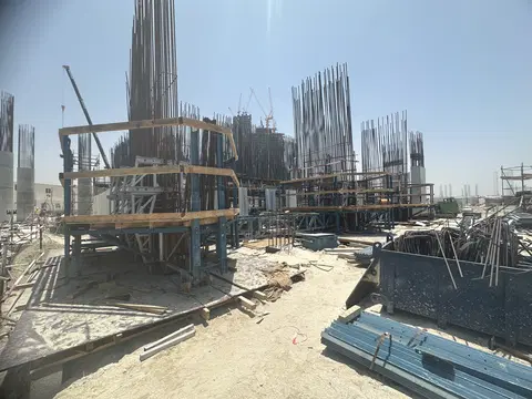 Sensia by Beyond, Jumeirah Peninsula Bay construction progress — 7 May 2026, 8.12% complete, photo 1 of 5