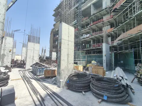 Sensia by Beyond, Jumeirah Peninsula Bay construction progress — 1 October 2026, 17.54% complete, photo 1 of 8
