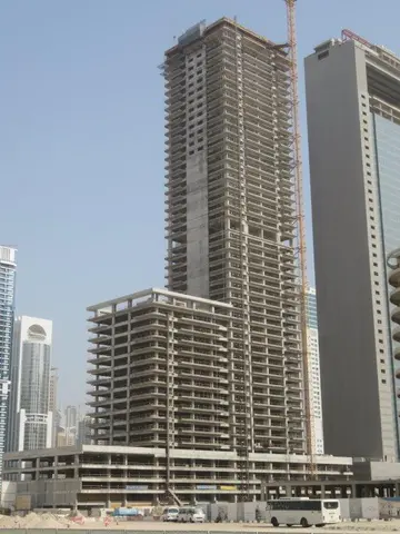 Ход строительства Orra The Embankment, Jumeirah Lakes Towers — 27 сентября 2021, готовность 48,03%, снимок 1 из 7
