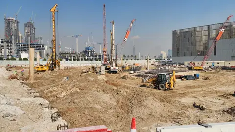 Altan, Dubai Creek Harbour construction progress — 19 September 2025, 4.44% complete, photo 2 of 7