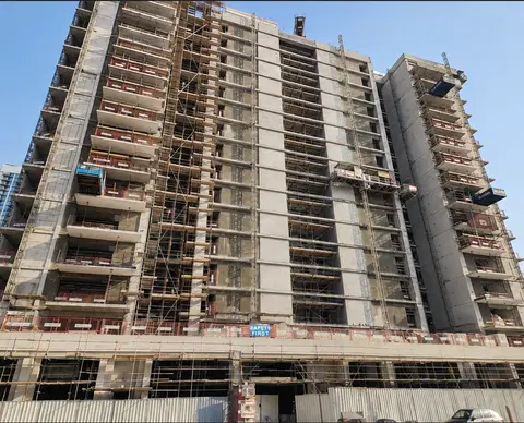 Azizi Riviera 53, Azizi Riviera construction progress — 30 July 2026, 63.19% complete, photo 9 of 12
