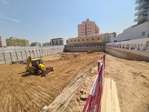 Elevia Residences, International City 2 construction progress — 30 April 2026, 3.02% complete, photo 4 of 5