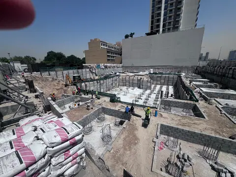 Ход строительства Essenlife Residence, Jumeirah Village Triangle — 16 сентября 2026, готовность 7,21%, снимок 5 из 8