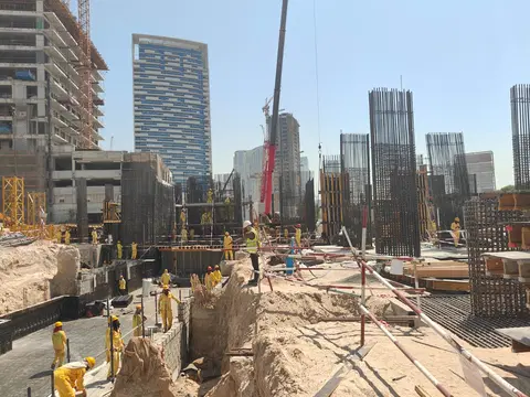 Ход строительства Sol Levante, JVT District 1 — 6 июля 2026, готовность 7,19%, снимок 3 из 6