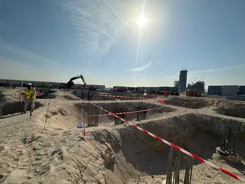 The Mural by Beyond, Jumeirah Peninsula Bay construction progress — 28 January 2026, 6.43% complete, photo 3 of 10