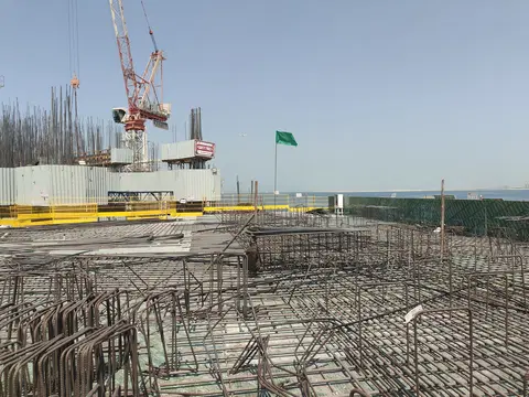 The Mural by Beyond, Jumeirah Peninsula Bay construction progress — 1 October 2026, 16.64% complete, photo 1 of 7