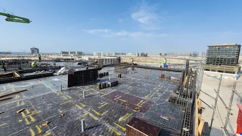 Dreamlife Residences, Dubai Islands construction progress — 29 April 2026, 21.35% complete, photo 3 of 7