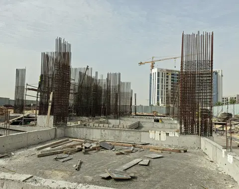 Ход строительства Livia Residence, Dubai South Residential District — 23 апреля 2026, готовность 9.34%, снимок 4 из 10