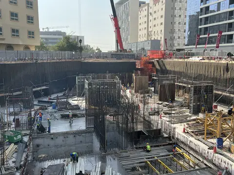Ход строительства Cove Edition Residence 5, DubaiLand Residence Complex — 26 февраля 2026, готовность 9.14%, снимок 4 из 8