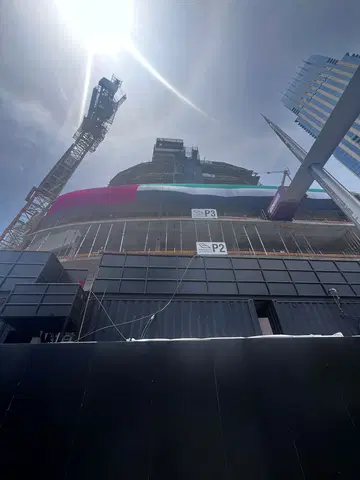 Ход строительства Binghatti Skyblade, Downtown Dubai — 21 апреля 2026, готовность 17,06%, снимок 6 из 10