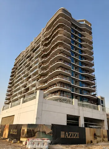 Ход строительства Azizi Riviera 54, Azizi Riviera — 7 августа 2026, готовность 74,64%, снимок 10 из 10