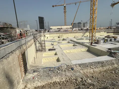 Ход строительства Taiyo Residences, Wasl Gate — 13 июля 2026, готовность 5,08%, снимок 2 из 5