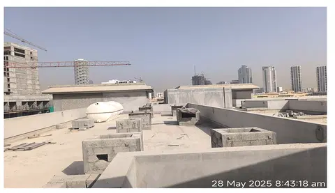 Ход строительства J-Haus Residences, Jumeirah Village Circle — 27 мая 2025, готовность 56,68%, снимок 6 из 6