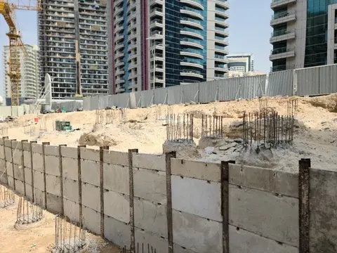 Aurelia Residence, Sports City construction progress — 17 April 2026, 4.46% complete, photo 1 of 4