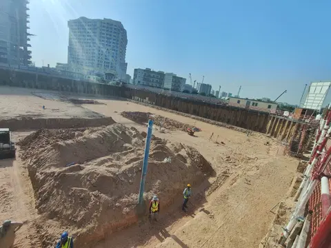 Ход строительства Rosewell Park, DubaiLand Residence Complex — 29 июня 2026, готовность 2,96%, снимок 3 из 6
