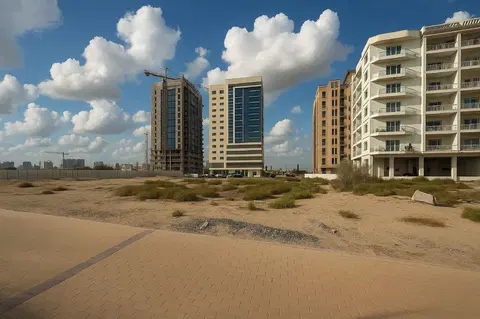 Arib Collection, DubaiLand Residence Complex construction progress — 9 July 2025, 0.00% complete, photo 2 of 2