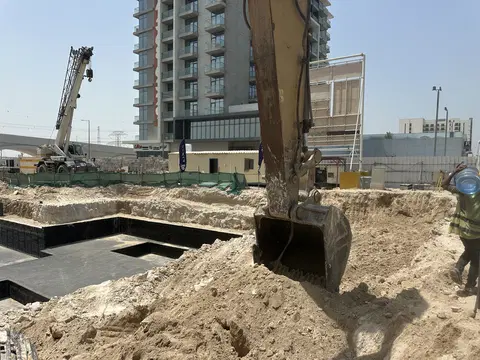 Gate Royale Residences, Al Furjan construction progress — 3 September 2026, 1.74% complete, photo 3 of 4