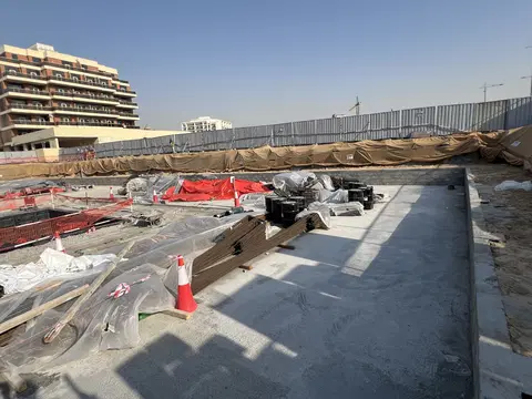 Sports View Residence 2 By Al Helal Al Zahaby, International City 2 construction progress — 5 May 2026, 3.01% complete, photo 1 of 3