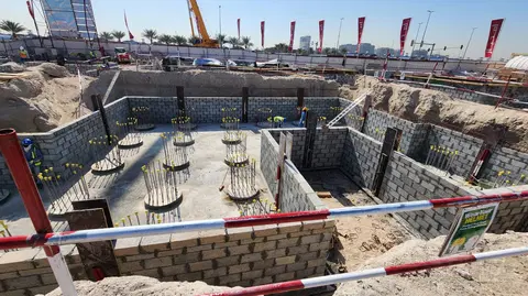 Ход строительства Sunset Bay Grand, Dubai Islands — 20 февраля 2026, готовность 4.21%, снимок 7 из 16