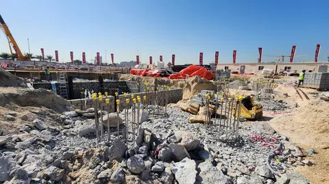 Ход строительства Sunset Bay Grand, Dubai Islands — 20 февраля 2026, готовность 4.21%, снимок 3 из 16