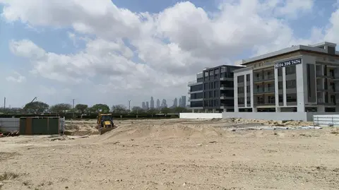Saddlewood Park, Meydan Avenue construction progress — 14 April 2026, 0.10% complete, photo 2 of 4