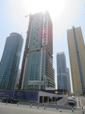Ход строительства The Wind Tower I, Jumeirah Lakes Towers — 10 августа 2023, готовность 74,58%, снимок 9 из 10