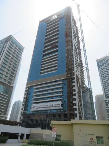 Ход строительства The Wind Tower Ii, Jumeirah Lakes Towers — 10 августа 2023, готовность 84,54%, снимок 11 из 14