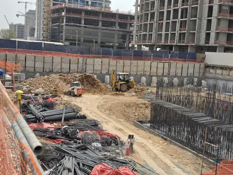 Rivo by Grovy, DubaiLand Residence Complex construction progress — 6 August 2026, 7.03% complete, photo 4 of 4