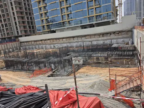 Rivo by Grovy, DubaiLand Residence Complex construction progress — 6 August 2026, 7.03% complete, photo 1 of 4