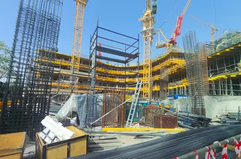 Binghatti Flare 02, Jumeirah Village Triangle construction progress — 19 June 2026, 17.83% complete, photo 2 of 5
