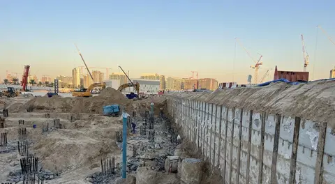 Ход строительства Palace Residences Hillside A, Dubai Hills Estate — 19 января 2026, готовность 5.77%, снимок 2 из 3