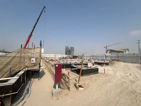 Ход строительства Belmore Residences, Meydan Horizon — 6 августа 2026, готовность 6,53%, снимок 2 из 4