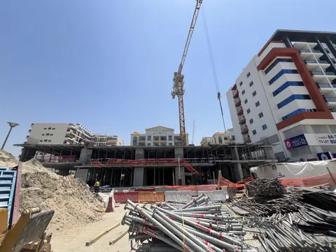 Stellar Axis By Ajmal Estate Developers, International City 2 construction progress — 8 May 2026, 15.17% complete, photo 2 of 5