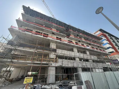 Stellar Axis By Ajmal Estate Developers, International City 2 construction progress — 10 August 2026, 26.67% complete, photo 3 of 6